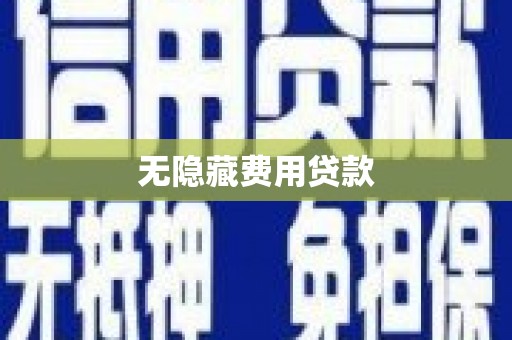 金牛无隐藏费用贷款